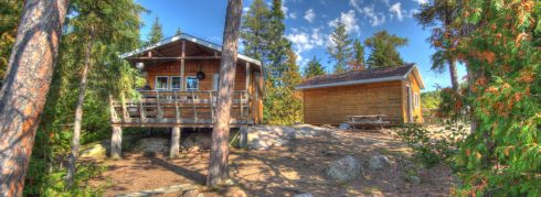 Gamble Lake cabin exterior